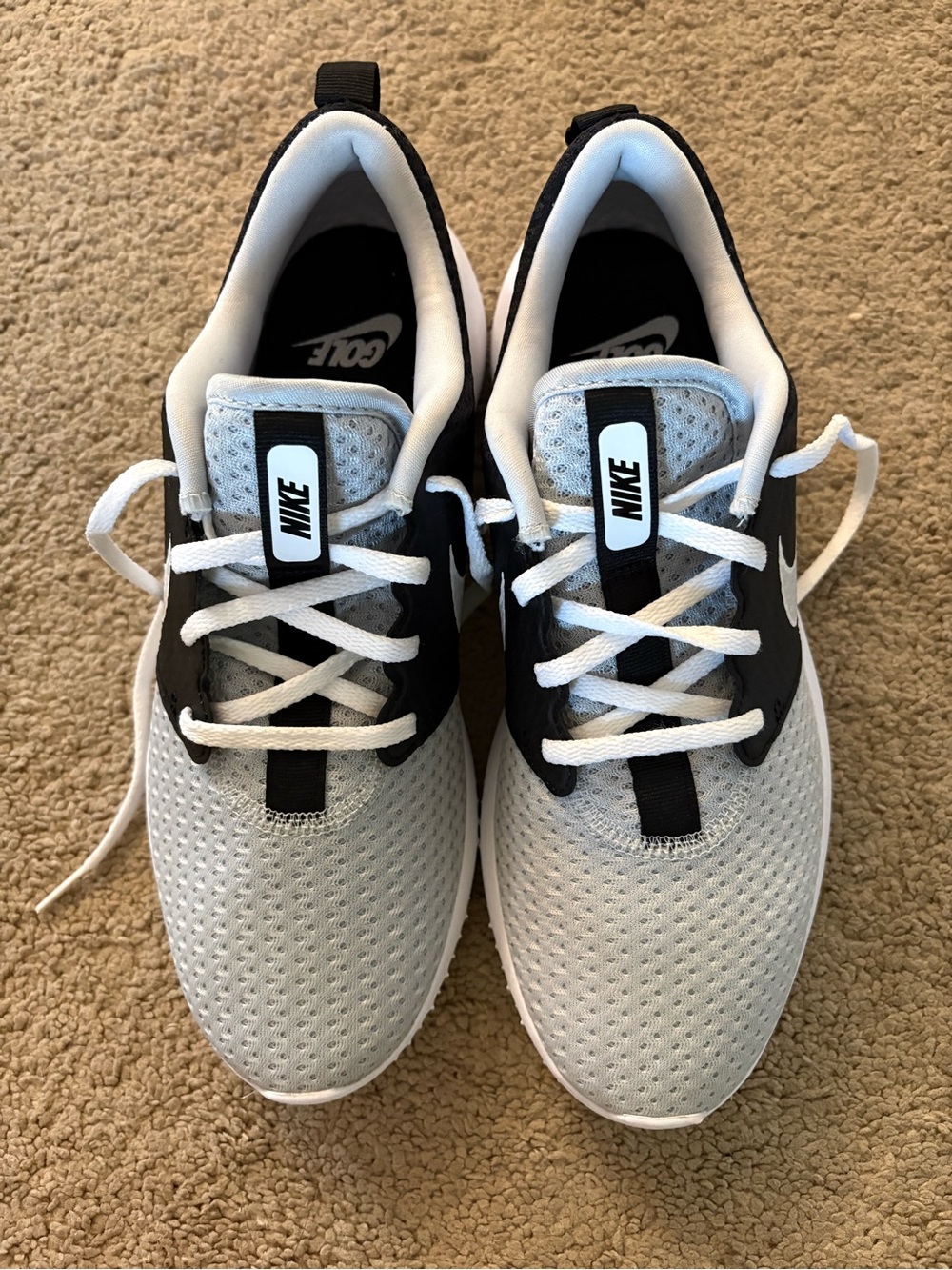Nike Athletic Sneakers in White and Black
